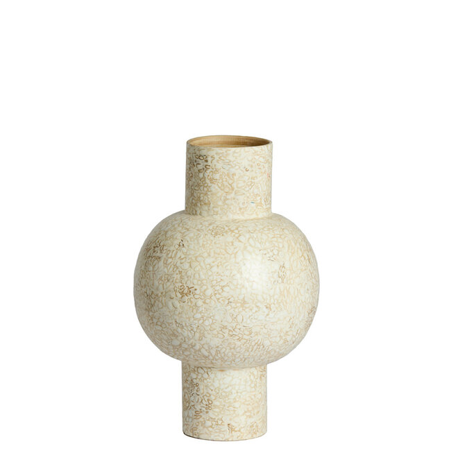 Light en Living Vaas deco Ø24x38 cm GIRONA bamboo creme
