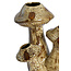 Light en Living Vaas deco 33,5x28,35x40,5 cm Paddestoel Keramiek donkerbruin + creme