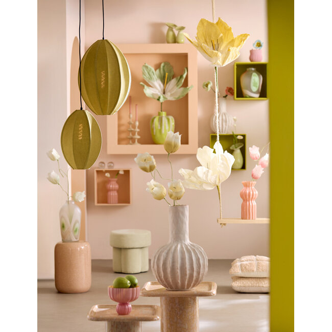 Light en Living Kussen 45x45 cm FASANO lichtroze + crème