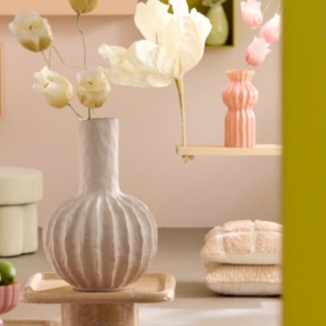 Light en Living Kussen 45x45 cm FASANO lichtroze + crème