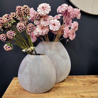 Light en Living Vaas 33x13x33,5 cm SANTINO glas mat lichtbruin