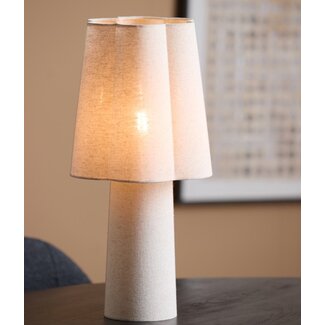 Light en Living Tafellamp Ø25X50 Cm Musaby linnen naturel