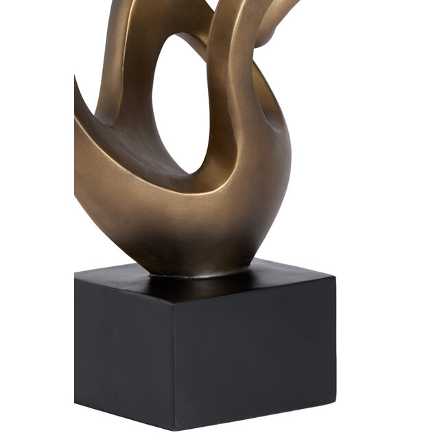 Light en Living Ornament 25x16,5x42,5 cm FELICIA antiek brons + zwart