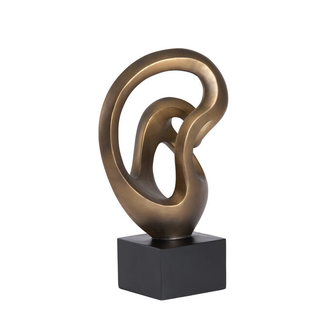 Light en Living Ornament 25x16,5x42,5 cm FELICIA antiek brons + zwart