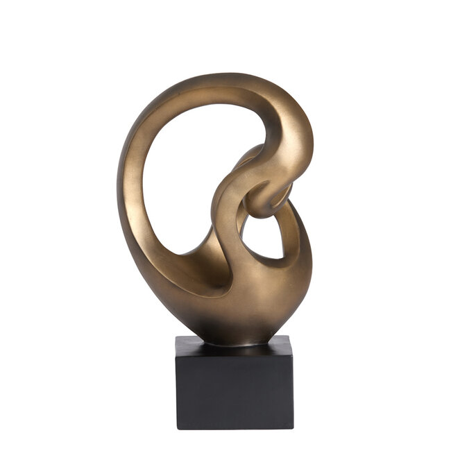 Light en Living Ornament 25x16,5x42,5 cm FELICIA antiek brons + zwart