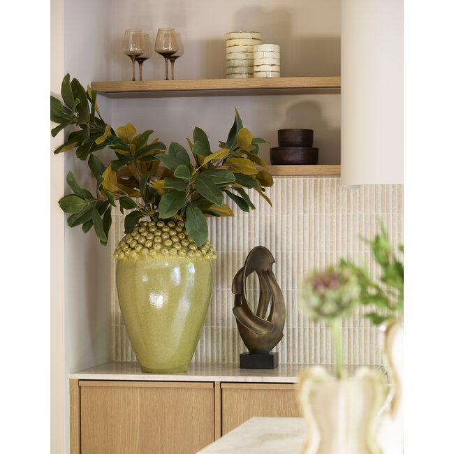 Light en Living Ornament 20x19,5x47 cm LAVINIA antiek brons + zwart