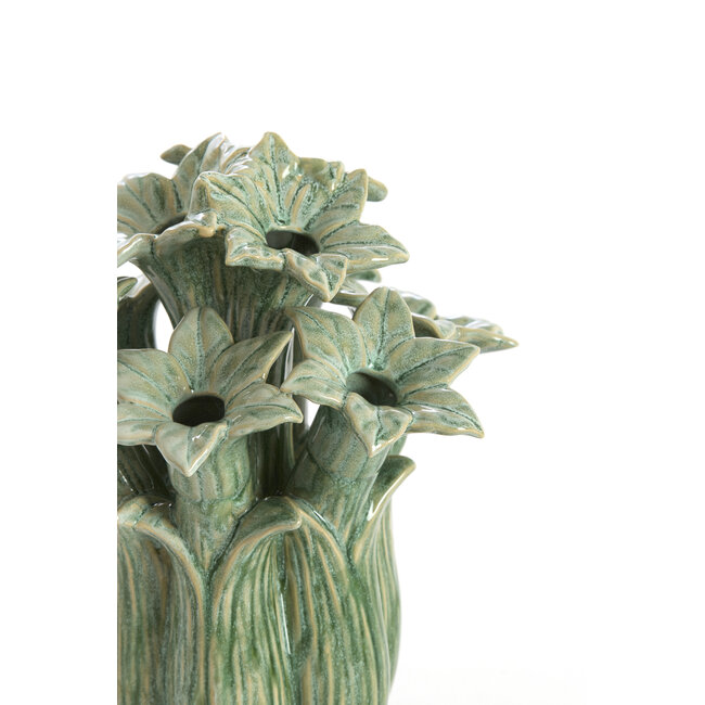 Light en Living Vaas deco Ø26,5x28 cm SAMPAGA Keramiek blauw - groen