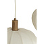 Light en Living Hanglamp 10L 144x49x200 cm HUXI houtprint + linnen crème