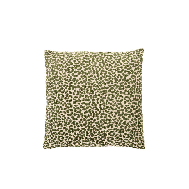 Light en Living Kussen 45x45 cm SAFFORD zand + groen