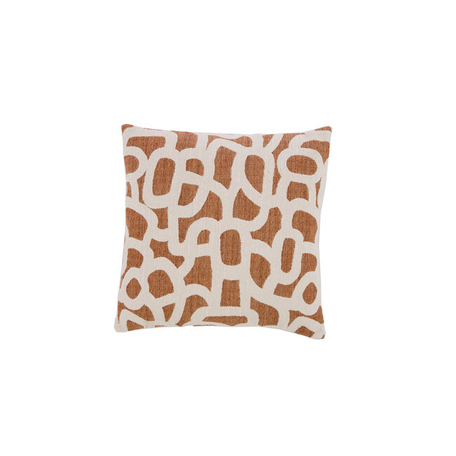 Light en Living Kussen 45x45 cm ALPENA terra+beige