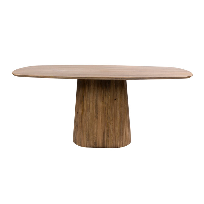WoonStijl Eettafel Wave Centro Deens ovaal 180cm  Massief mango zand