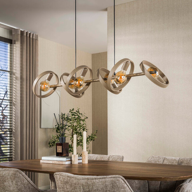 WoonStijl Hanglamp Hover 6-lichts beige