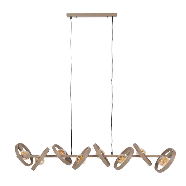 WoonStijl Hanglamp Hover 8-lichts beige