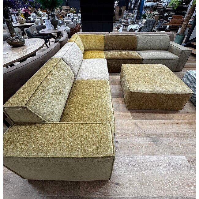 WoonMax Showroommodel Elementenbank + Hocker Dune