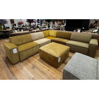 WoonMax Showroommodel Elementenbank + Hocker Dune