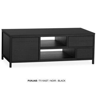 WoonMax Tv kast Punjab medium 136 cm - diverse kleurcombinaties