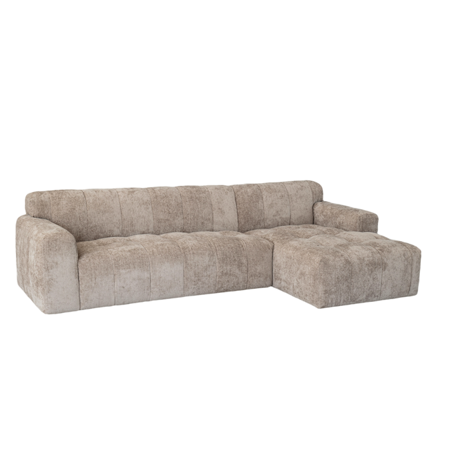 Tower Living Austin 2.5 zits + Chaise Rechts - Haga 30 beige