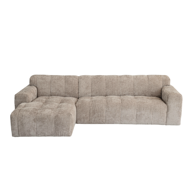 Tower Living Austin 2.5 zits + Chaise Links - Haga 30 beige