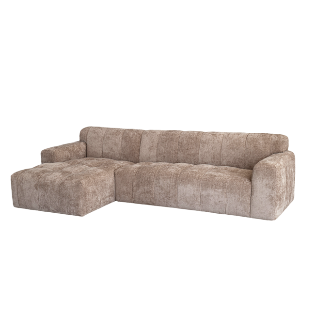 Tower Living Austin 2.5 zits + Chaise Links - Haga 39 cappuccino