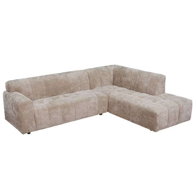 Tower Living Austin 2.5 zits + Ottoman Rechts - Haga 30 beige