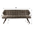 WoonStijl Eetkamerbank raster 180  Hoven taupe-bruin frame