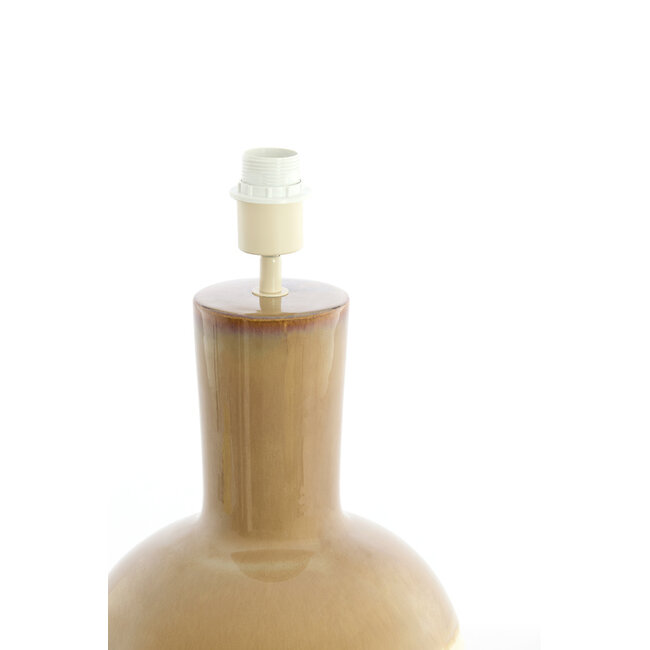 Light en Living Lampvoet Ø28,5x52 cm ULLOA keramiek lichtbruin + crème