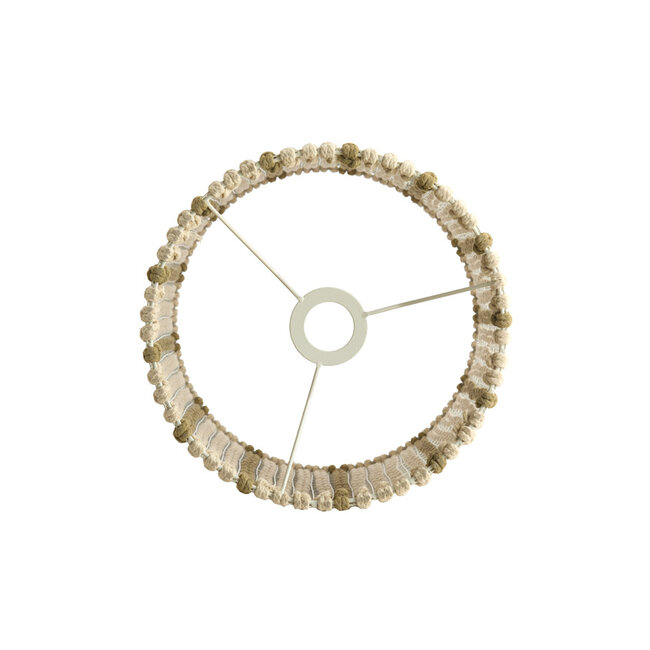 Light en Living Lampenkap 31-31-41,5 cm SIMBELIN crème + olijfgroen