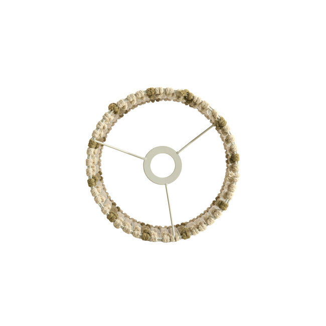 Light en Living Lampenkap 26-26-36,5 cm SIMBELIN crème + olijfgroen