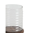 Light en Living Windlicht Ø23x34,5 cm MALDA mango hout bruin + glas