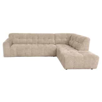 Tower Living Memphis 3 zits + Ottoman Rechts - Haga 30 beige