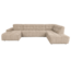 Tower Living Memphis Chaise Longue – 3 zits - Ottoman Rechts - Haga 30 beige