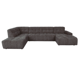 Tower Living Memphis Chaise Longe – 3 zits - Ottoman Links - Haga 16 charcoal