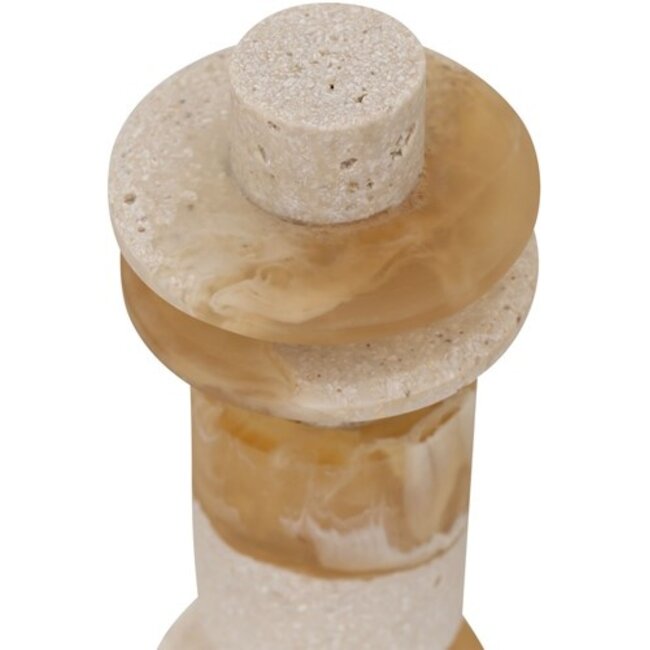 MUST Living Ornament Alba laag - creme/bruin