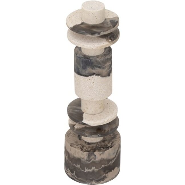 MUST Living Ornament Alba laag - zwart/bruin