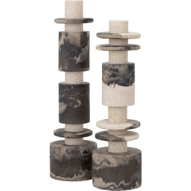 MUST Living Ornament Alba hoog - zwart/bruin