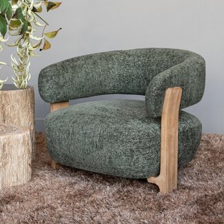 PTMD Fauteuil Mire olijfgroen
