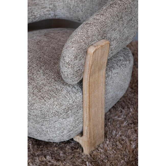 PTMD Fauteuil Mire taupe