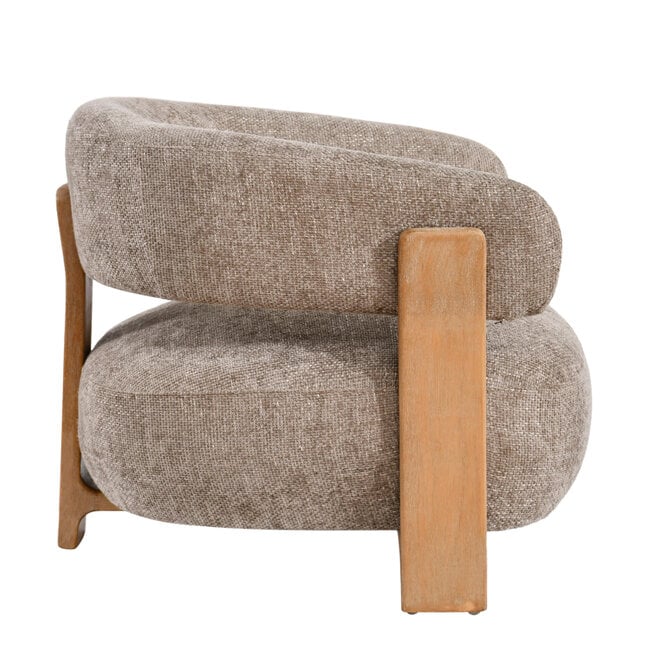 PTMD Fauteuil Mire taupe