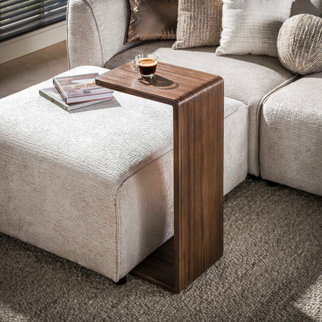 WoonStijl Overzettafel Maya Teak espresso