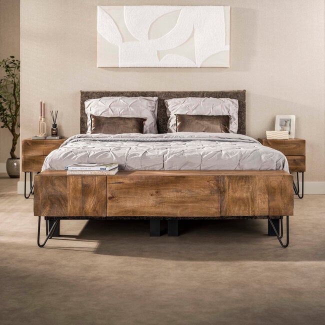 WoonStijl Nachtkastje Ocean 2 lades mango