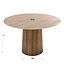 WoonStijl Eettafel Romano Centro rond Ø120cm 3D keramiek travertin