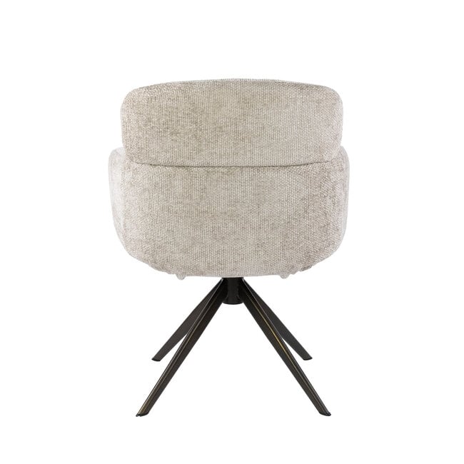 WoonStijl Armstoel Flex draaibaar Hoven zand-bruin