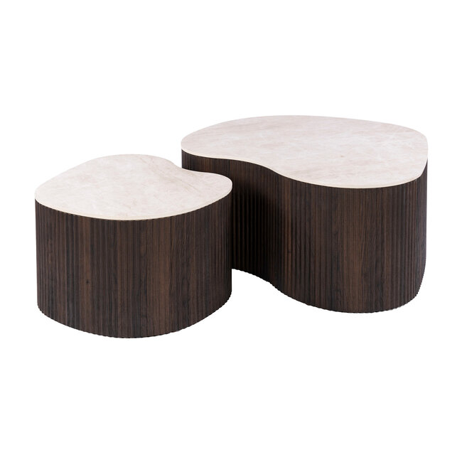 WoonStijl Salontafel Ceramo medio set van 2 keramiek Taj Mahal