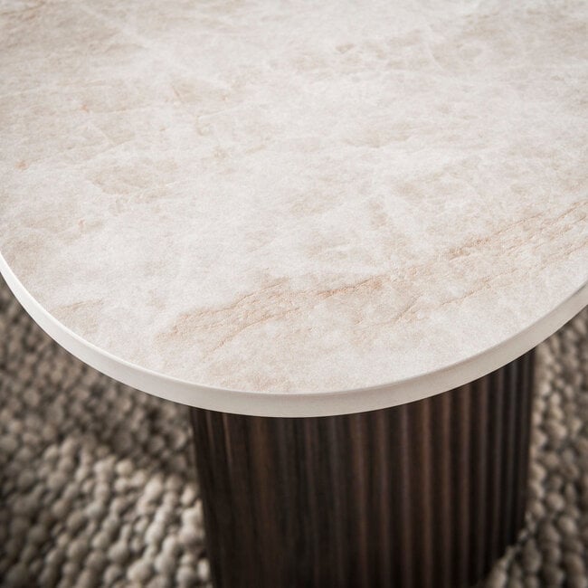 WoonStijl Salontafel Ceramo organisch set van 2 keramiek Taj Mahal