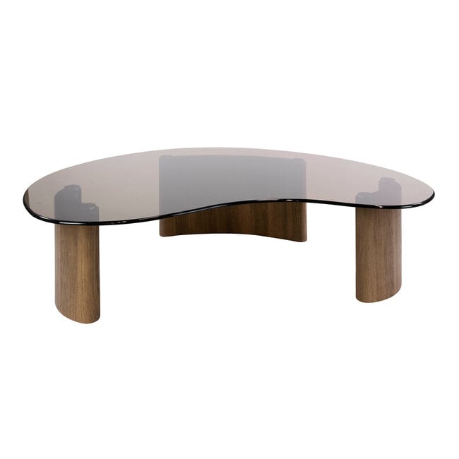 WoonStijl Salontafel Tinto organisch 130cm Brons glas