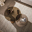 WoonStijl Salontafel Tinto poef set van 2 Brons glas