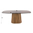 WoonStijl Eettafel Tinto Centro deens ovaal 180cm  Brons glas