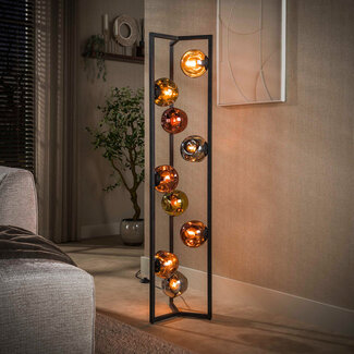 WoonStijl Vloerlamp Stellar 9-lichts Artic zwart