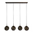 WoonStijl Hanglamp 4L stellar Sienna bruin