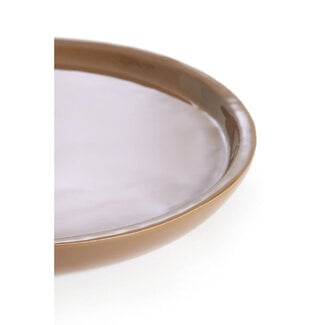 Light en Living Schaal Ø42x5 cm ADA glans bruin